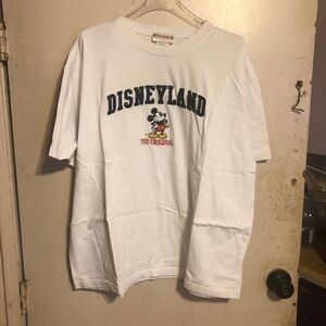 Adult Disneyland white short sleeve shirt